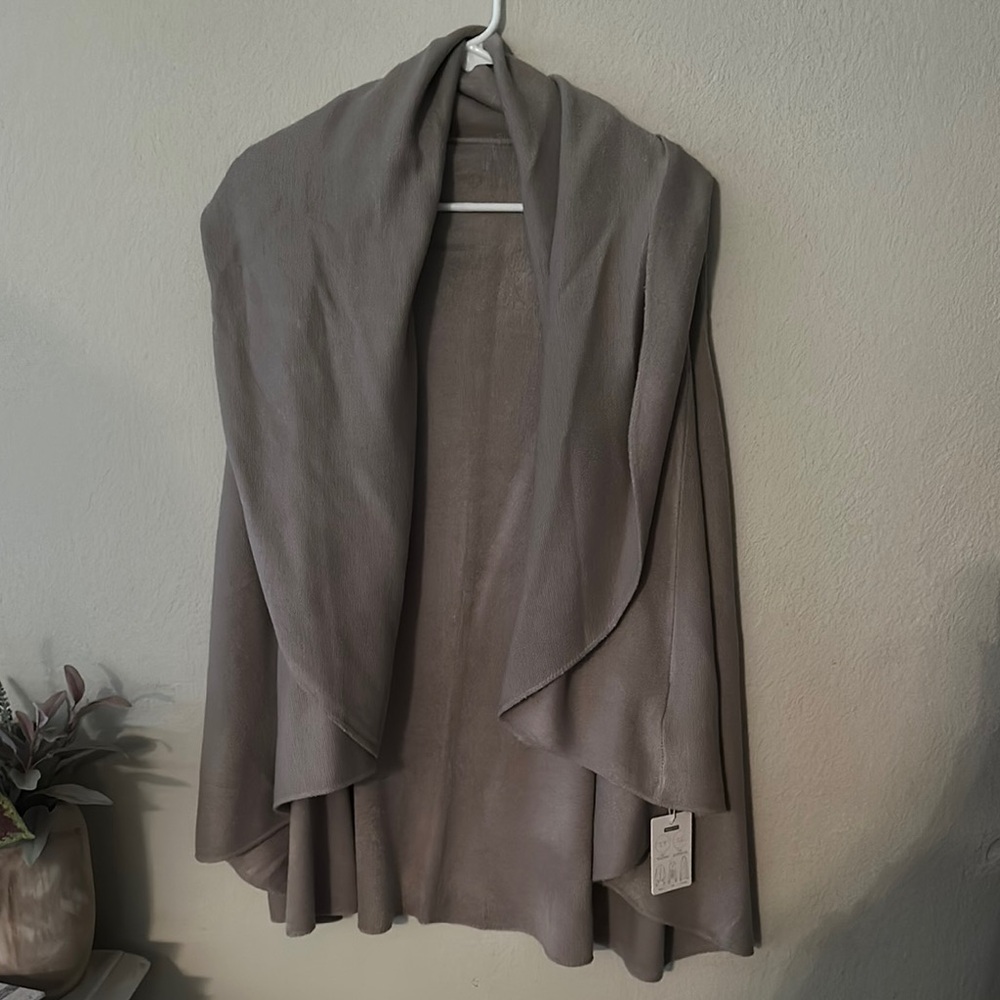 Elegant Gray Shawl Wrap
